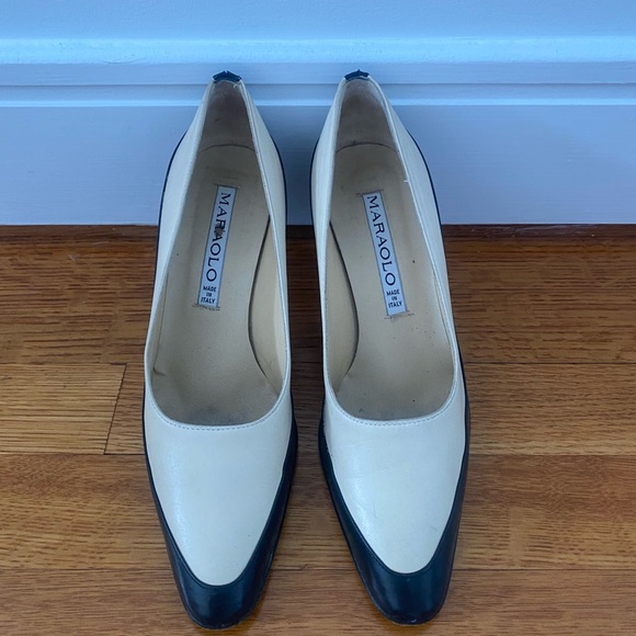 Maraolo Shoes - Marolo B&W kitten heels Vintage